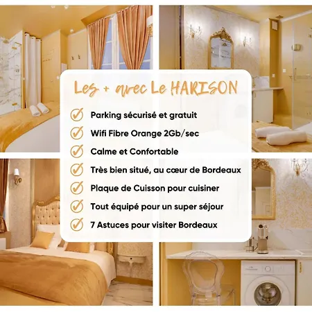 Self Checkin - Parking - Wifi Fibre - Kitchen - City Center - Le Harison By SuperBurdeos Exterior foto